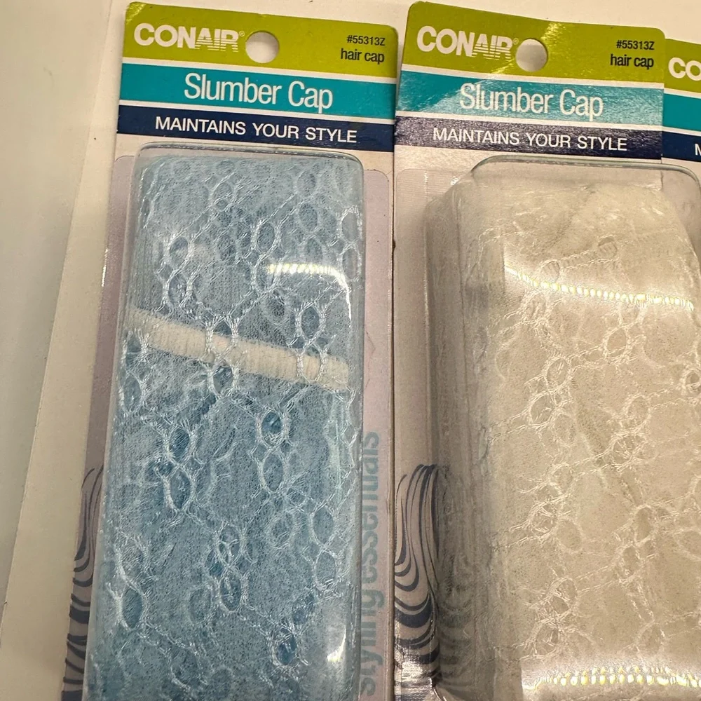 Conair Slumber Sleep Caps X4 and 1 Satin Sleep Mask All‎ New in Package